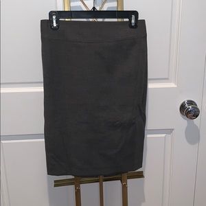 heather grey pencil skirt